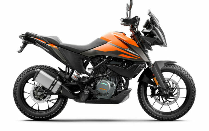 KTM 390 adventure motorcycle