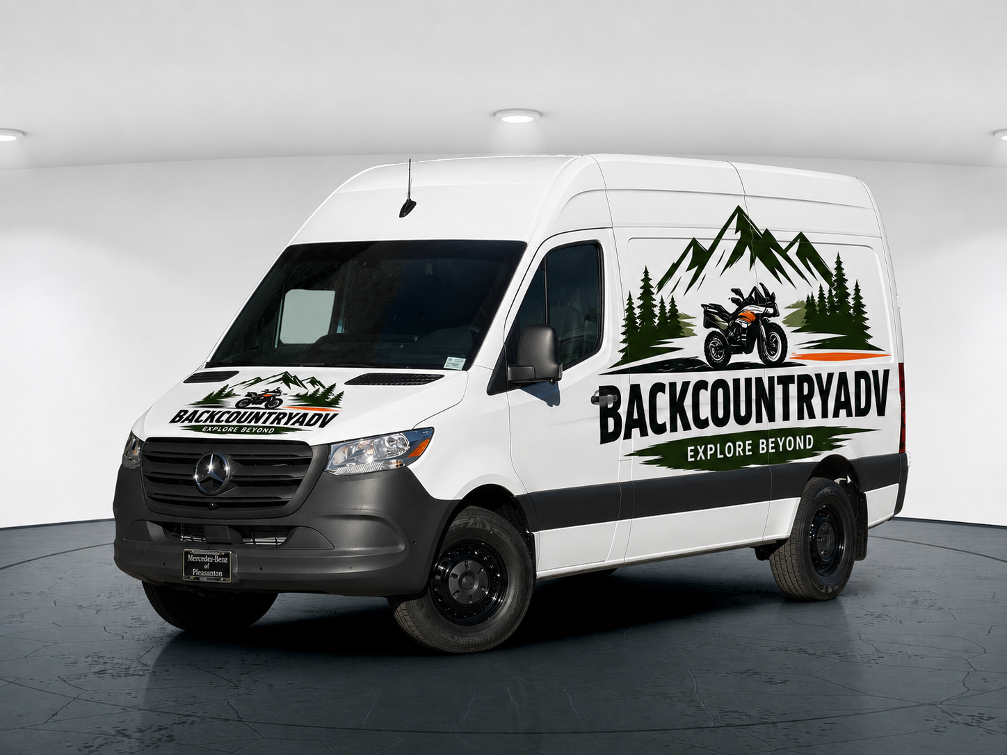 Support van ready for ADV tour logistics